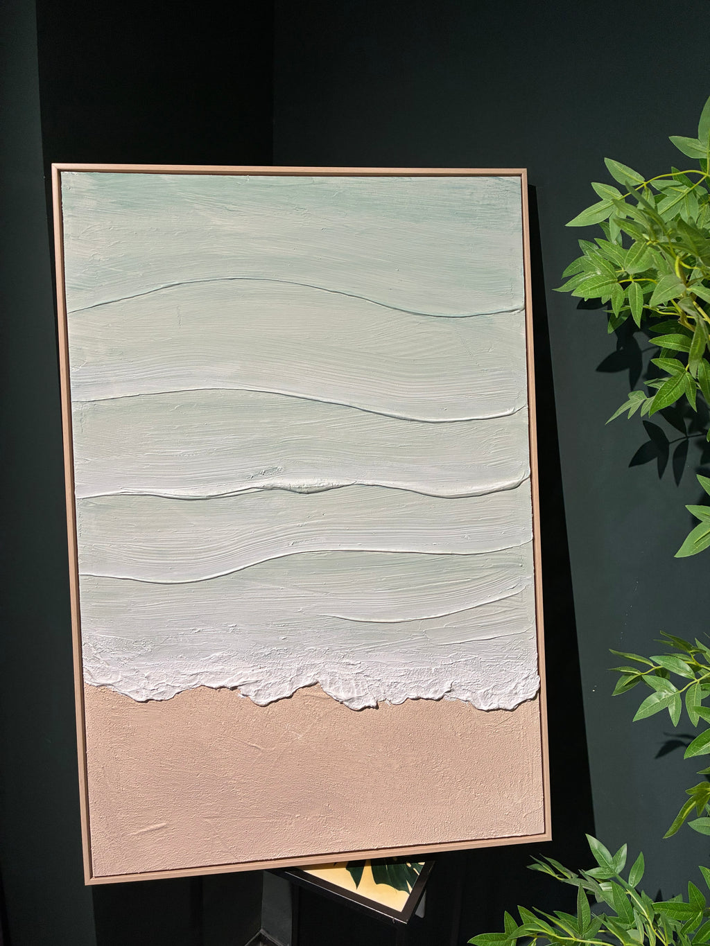 Tideline canvas, framed and ready to hang