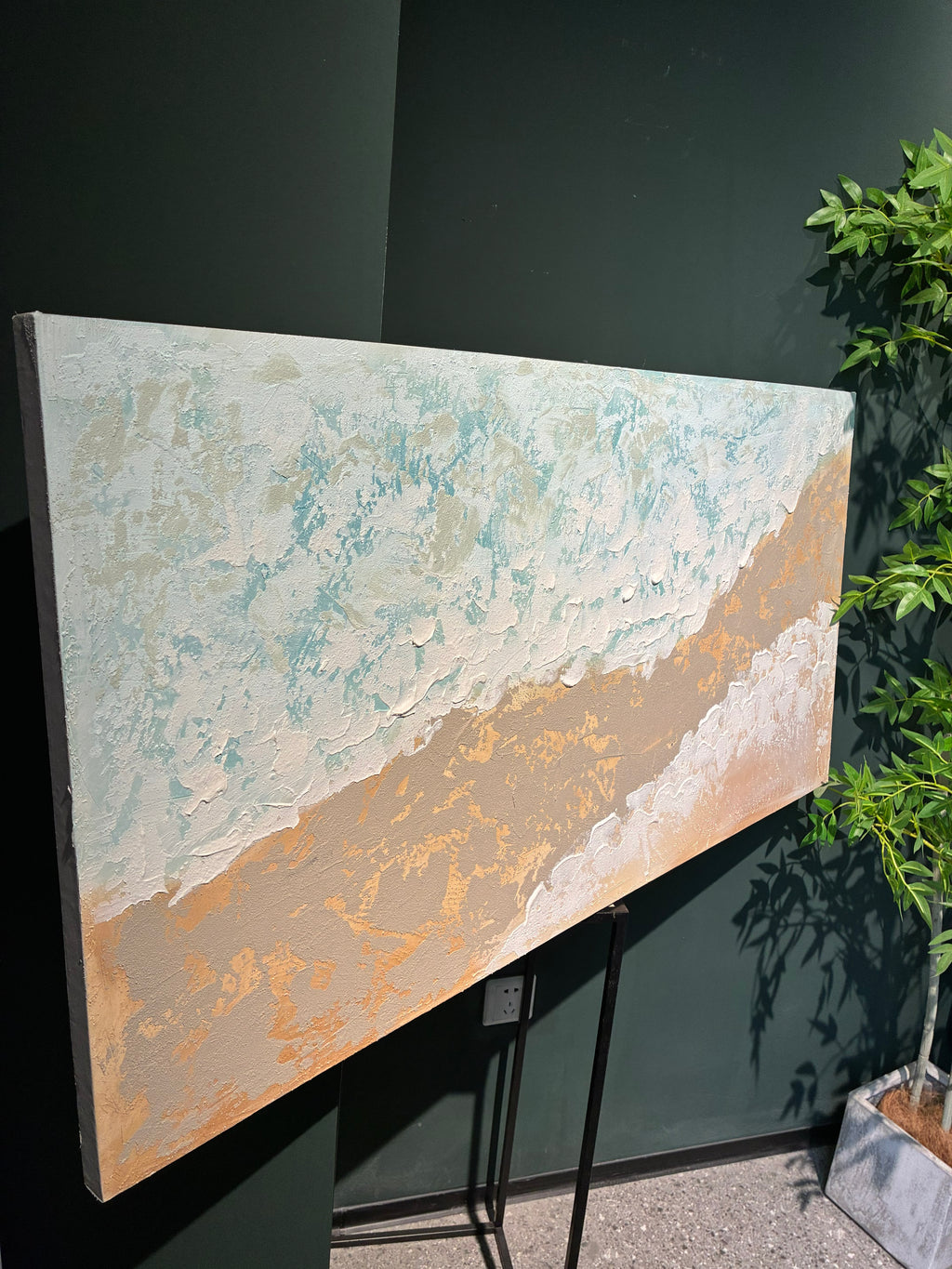 Low Tide canvas, ready to hang