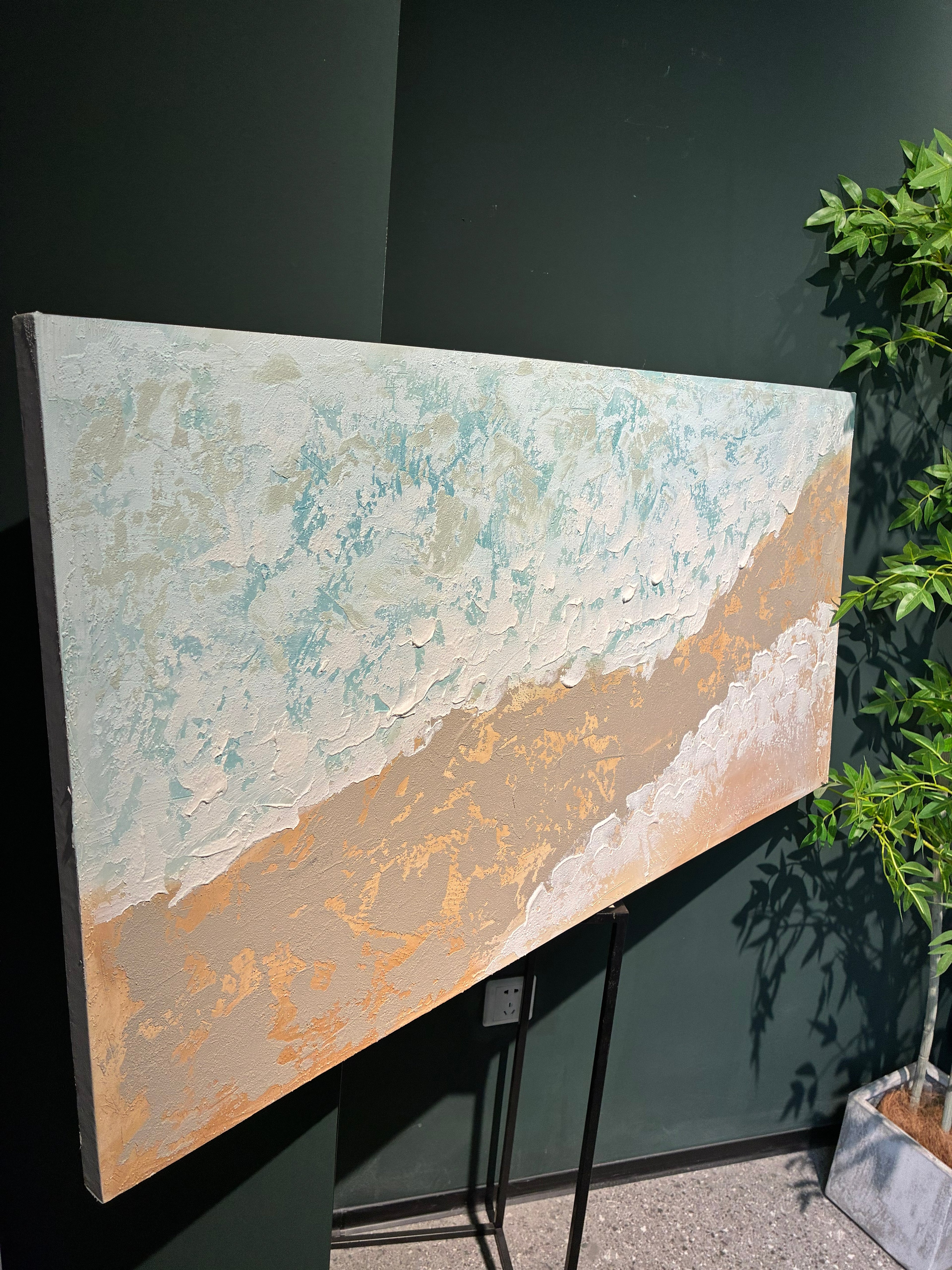 Low Tide canvas, ready to hang