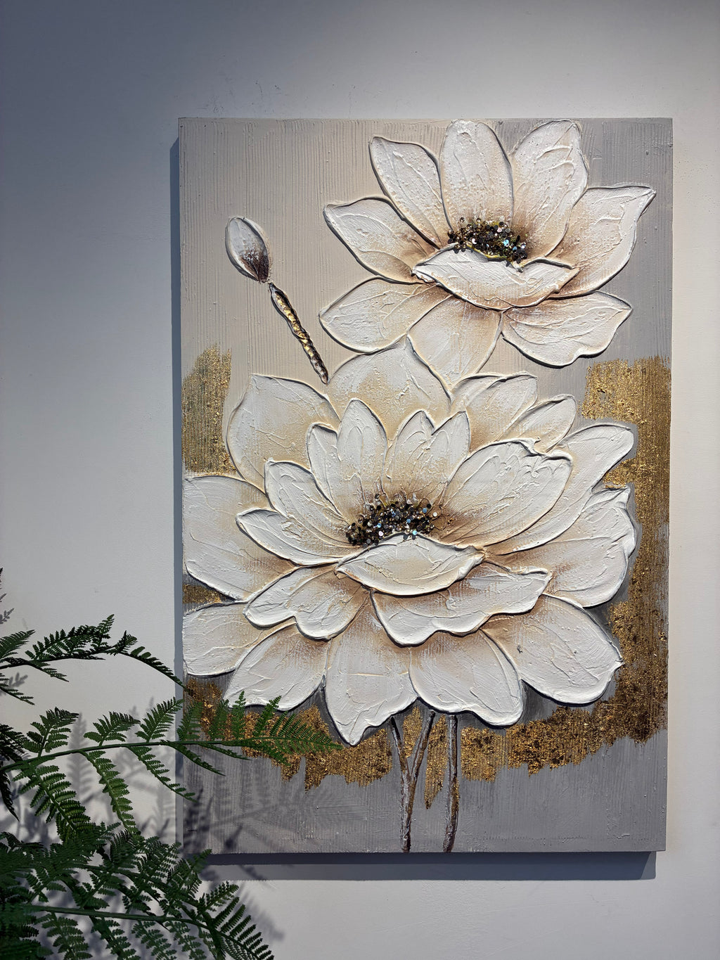 Magnolia canvas shown in an interior setting