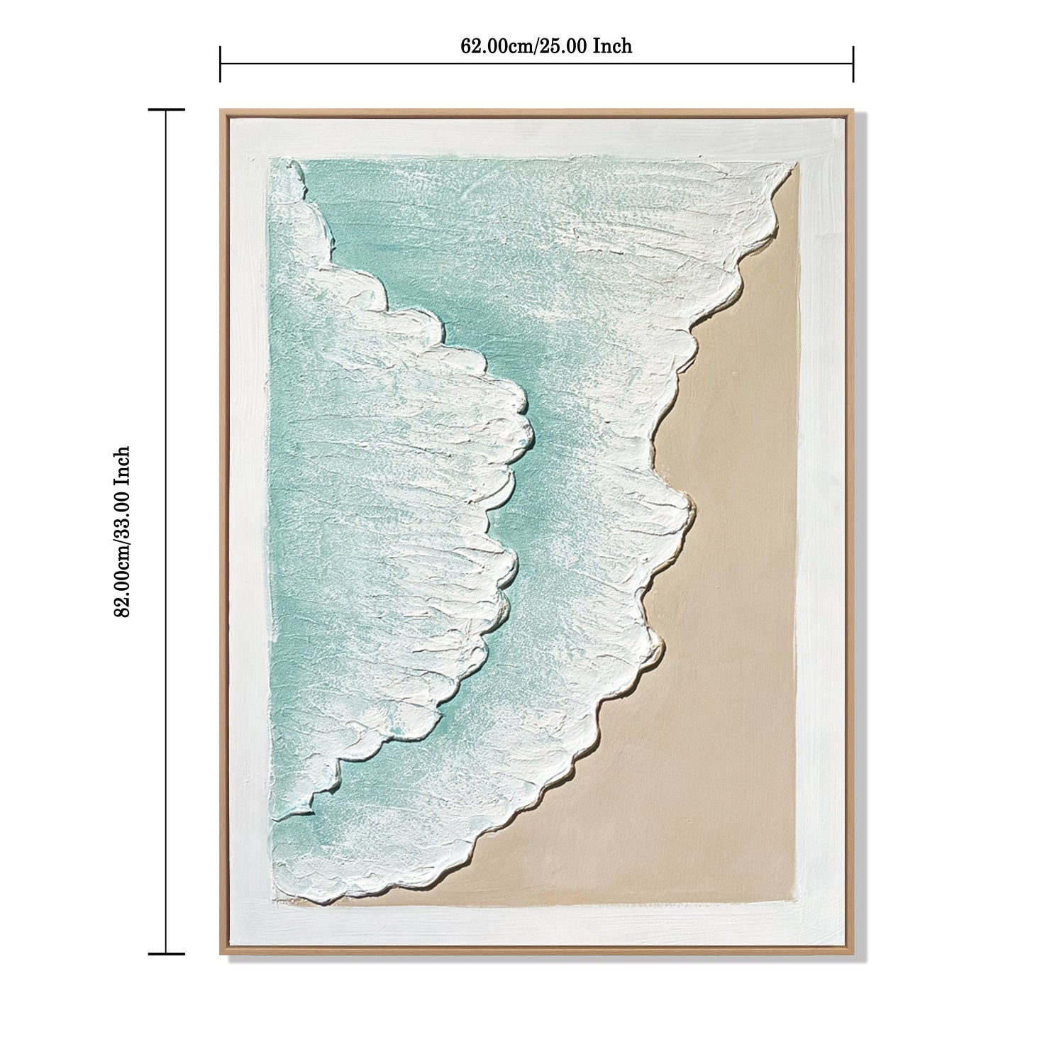 Shoreline diptych, framed and ready to hang